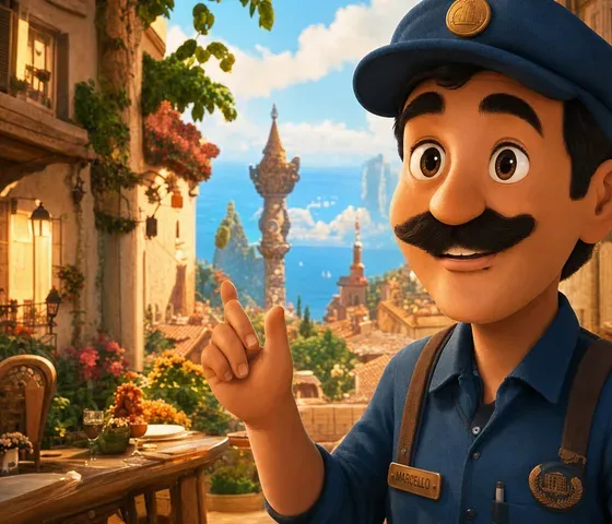 Chema the postman talking with a neighbour